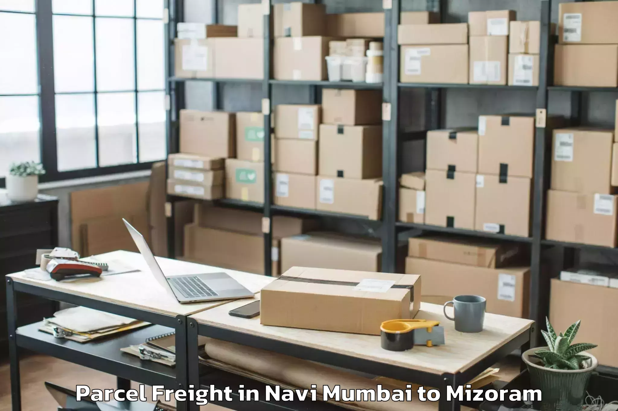 Book Navi Mumbai to Lawngtlai Parcel Freight